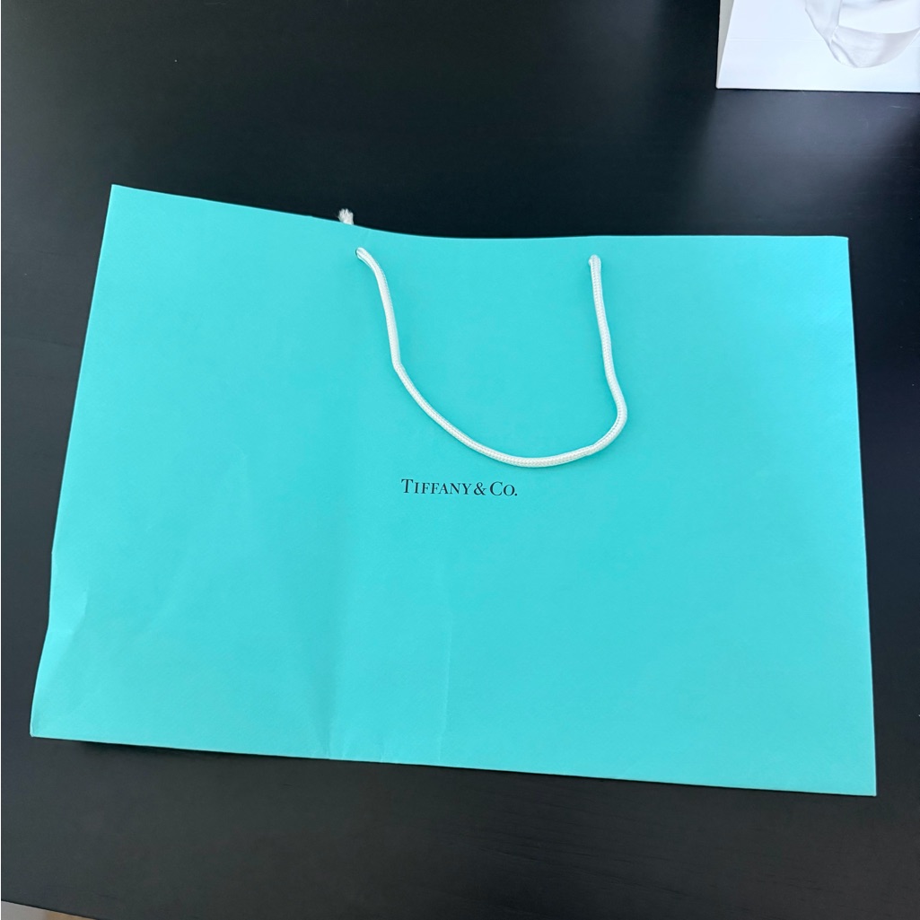 Authentic Tiffany  Co Large Paper Shopping Bag